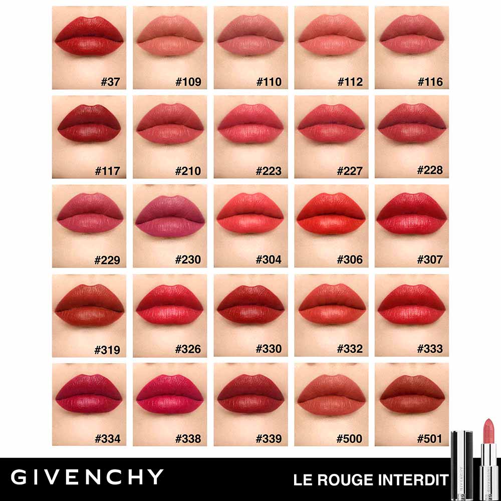 Batom Givenchy Le Rouge Interdit Intense Silk